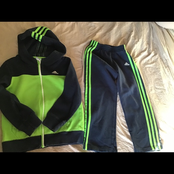 green jogging suit